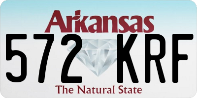 AR license plate 572KRF