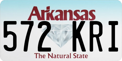AR license plate 572KRI