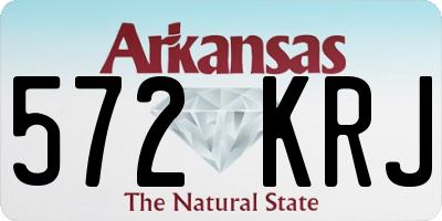 AR license plate 572KRJ