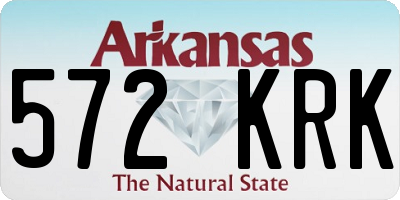 AR license plate 572KRK