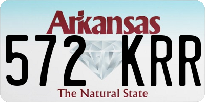 AR license plate 572KRR