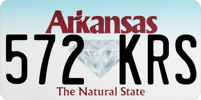AR license plate 572KRS