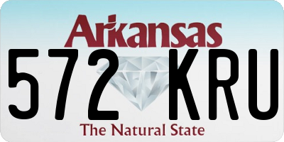 AR license plate 572KRU