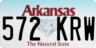 AR license plate 572KRW