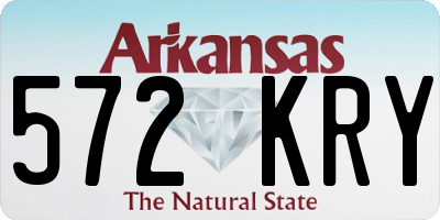 AR license plate 572KRY