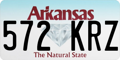 AR license plate 572KRZ