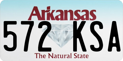 AR license plate 572KSA