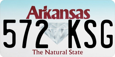 AR license plate 572KSG