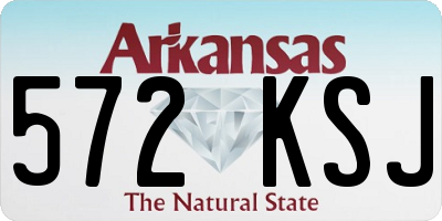 AR license plate 572KSJ