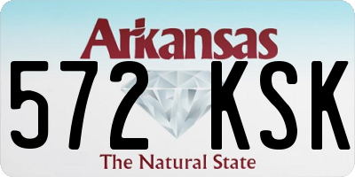 AR license plate 572KSK