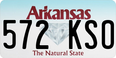 AR license plate 572KSO