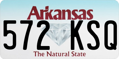 AR license plate 572KSQ