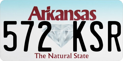 AR license plate 572KSR