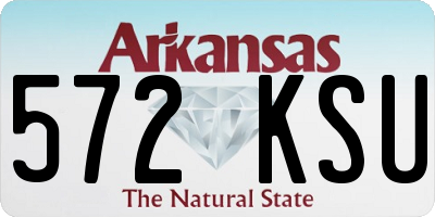 AR license plate 572KSU