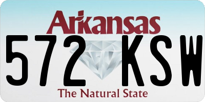 AR license plate 572KSW