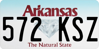 AR license plate 572KSZ