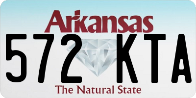 AR license plate 572KTA