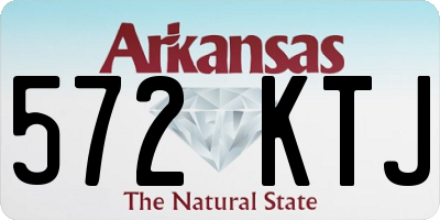 AR license plate 572KTJ