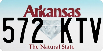 AR license plate 572KTV