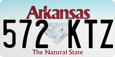 AR license plate 572KTZ