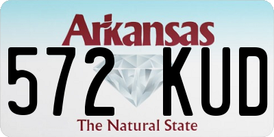 AR license plate 572KUD