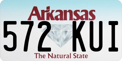 AR license plate 572KUI
