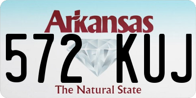 AR license plate 572KUJ