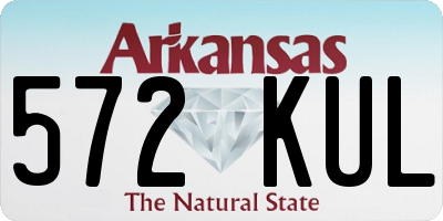AR license plate 572KUL