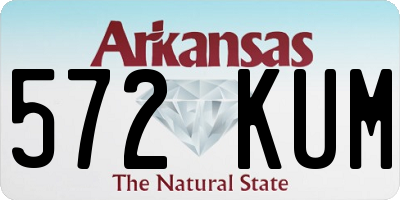 AR license plate 572KUM