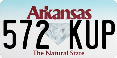 AR license plate 572KUP