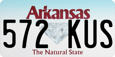 AR license plate 572KUS