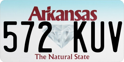 AR license plate 572KUV