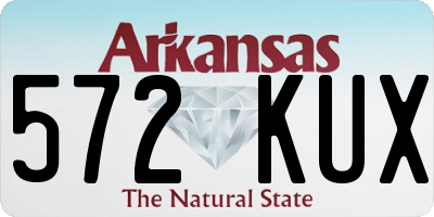 AR license plate 572KUX