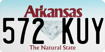 AR license plate 572KUY