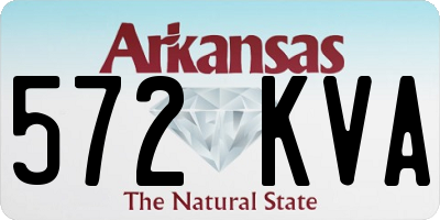 AR license plate 572KVA
