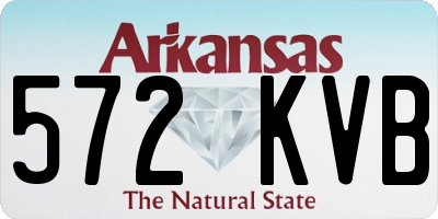 AR license plate 572KVB