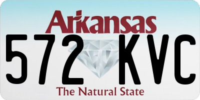 AR license plate 572KVC