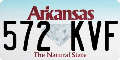 AR license plate 572KVF