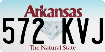 AR license plate 572KVJ