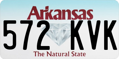 AR license plate 572KVK
