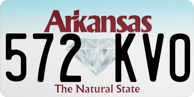 AR license plate 572KVO