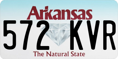 AR license plate 572KVR