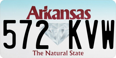 AR license plate 572KVW
