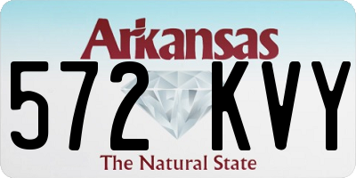 AR license plate 572KVY