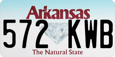 AR license plate 572KWB