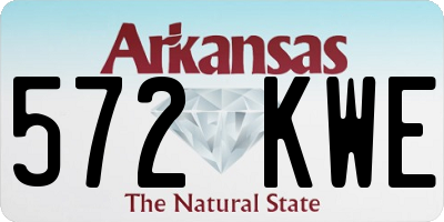 AR license plate 572KWE