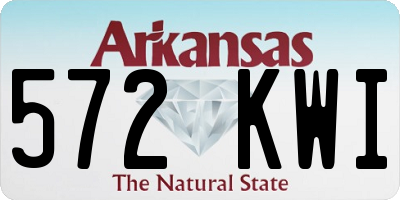 AR license plate 572KWI