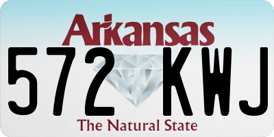 AR license plate 572KWJ