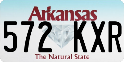 AR license plate 572KXR