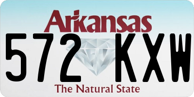 AR license plate 572KXW